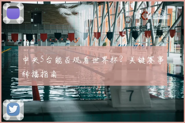 中央5台能否观看世界杯？关键赛事转播指南